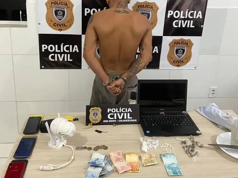 Polícia Civil desarticula ponto de venda de drogas na cidade de Cajazeiras