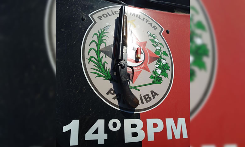 Polícia Militar apreende arma de fogo na cidade de Santa Cruz/PB