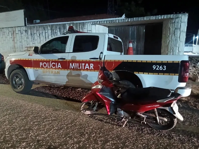 Polícia Militar apreende moto clonada com placa adulterada em Sousa