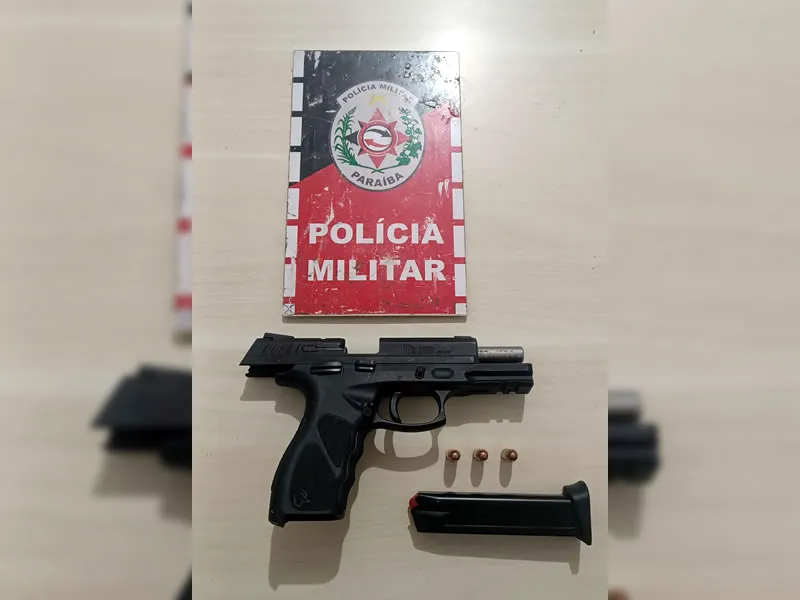 Polícia Militar prende homem por porte ilegal de arma de fogo em Joca Claudino