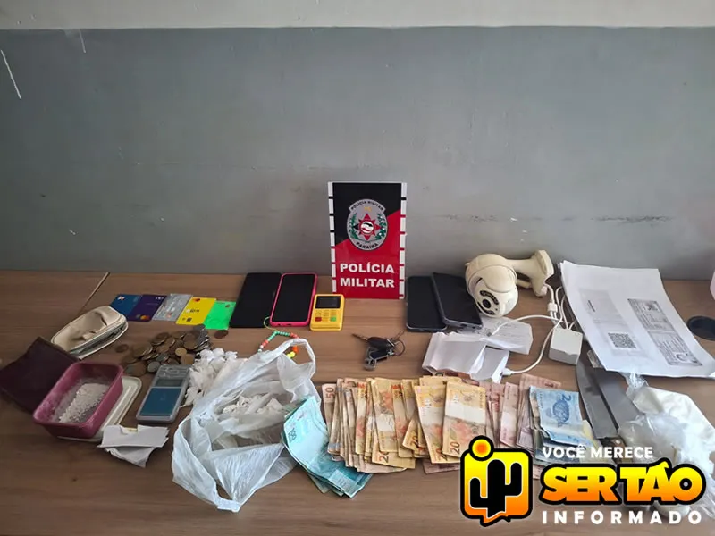 Polícia Militar apreende drogas e prende jovem por tráfico em Sousa