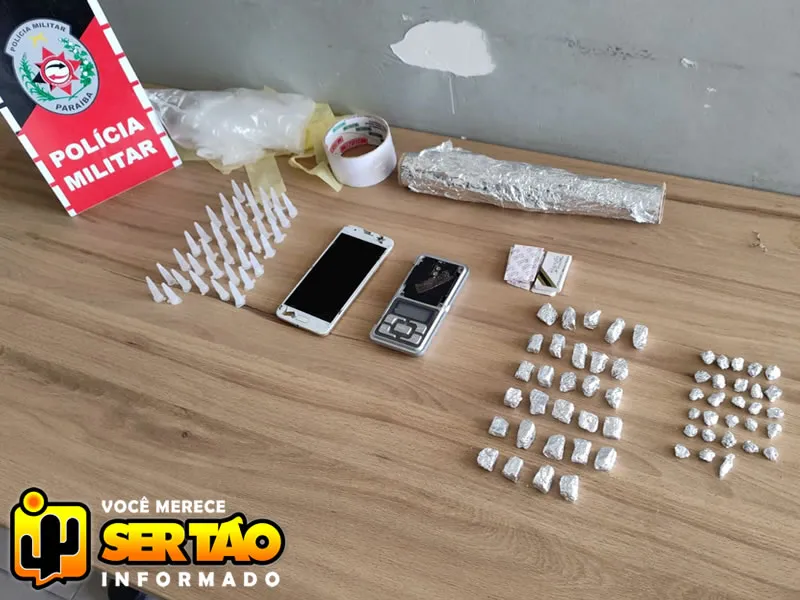 ROTAM prende mulher por tráfico de drogas na cidade de Sousa