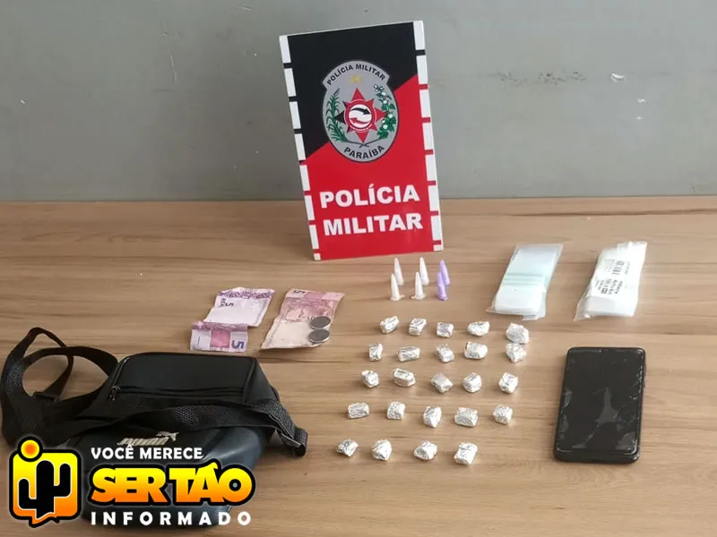 ROTAM apreende adolescente com drogas na cidade de Sousa