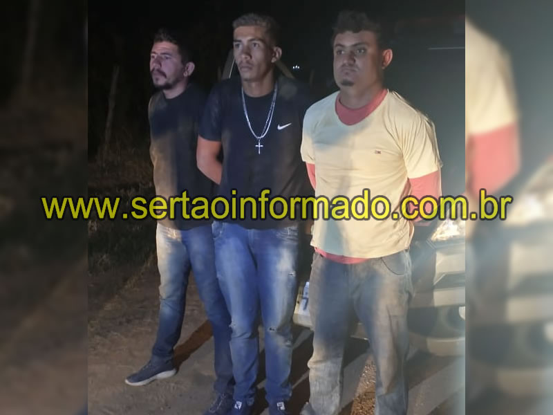 Polícia Militar age rápido, prende três homens e apreende armas e motos após tentativa de roubo em Sousa
