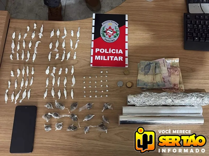 ROTAM prende dupla por tráfico de drogas na cidade de Sousa