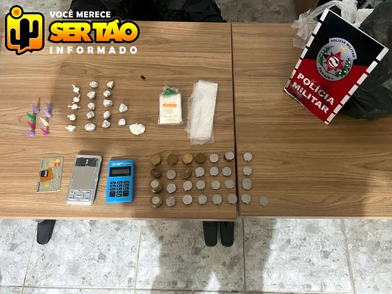 ROTAM prende mulher por tráfico de drogas no bairro Frei Damião, em Sousa