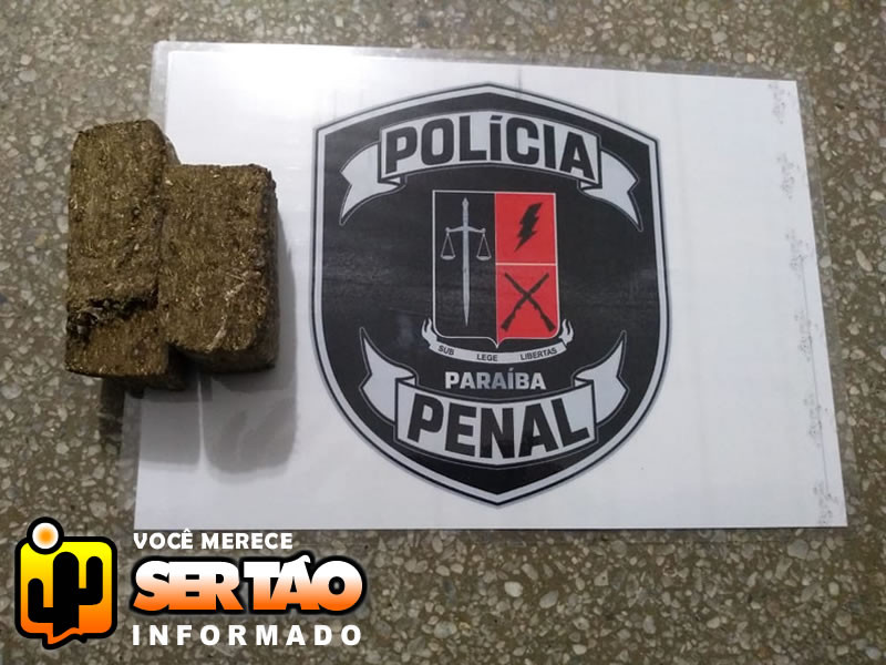 Policiais penais e militares apreendem droga arremessada para a Colônia Agrícola Penal de Sousa