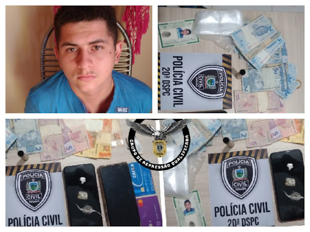 Jovem acusado de participar de roubo em São João do Rio do Peixe é preso em Cajazeiras