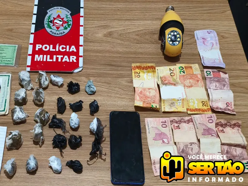 Mulher é presa com drogas e dinheiro durante ação do ROTAM em Pombal