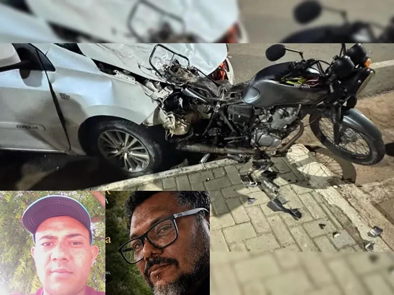 Colisão mata influenciador e motociclista no Sertão da Paraíba