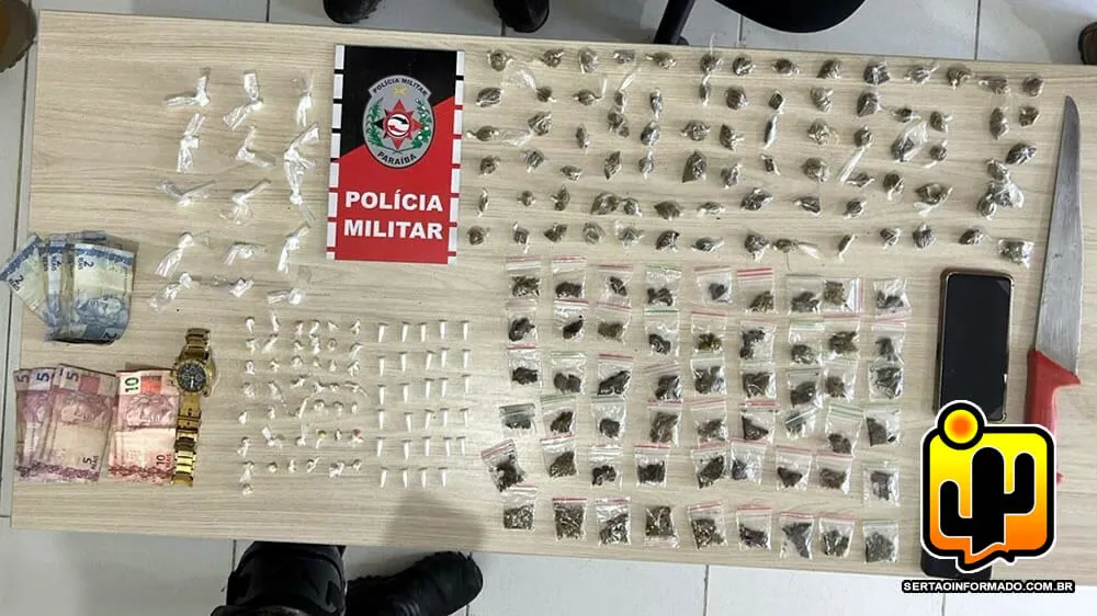 Suspeitos são presos por tráfico de drogas em Cajazeiras