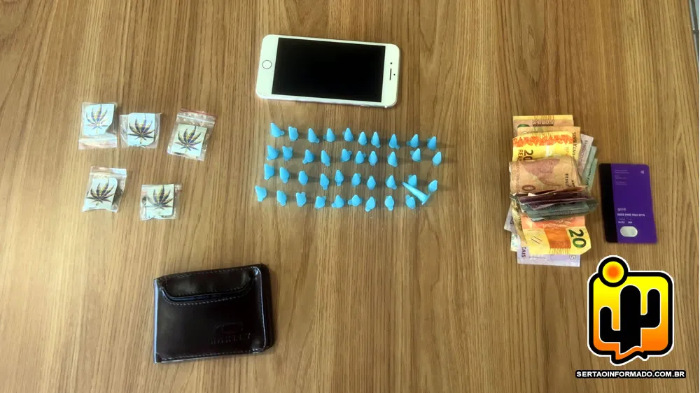 Dois jovens são presos com drogas após fuga e agressão em Sousa