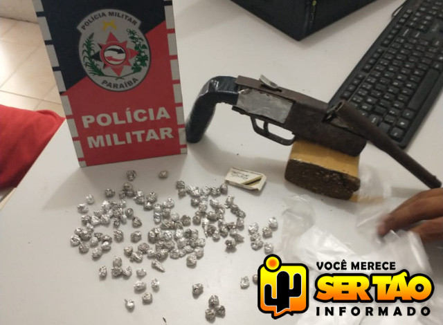 Adolescente é apreendido com drogas e arma na cidade de Aparecida