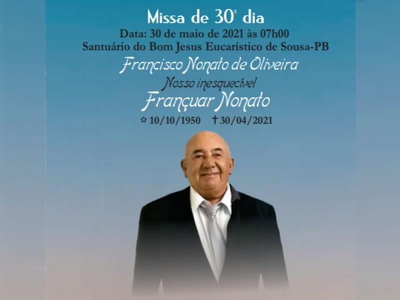 Missa 30º dia de 