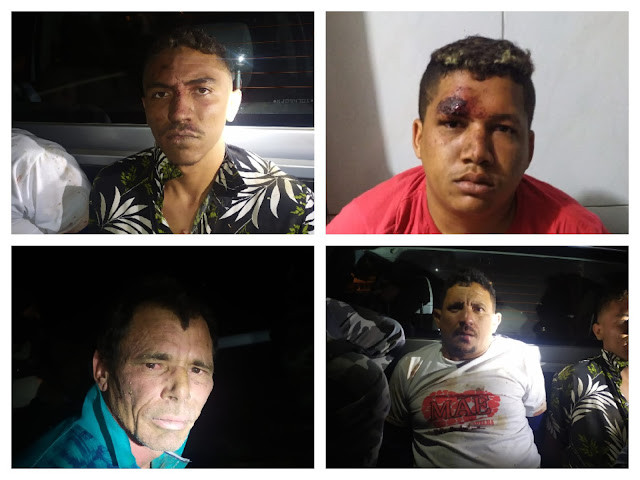 Polícia Militar prende quatro homens e apreende arma de fogo entre Nazarezinho e São Gonçalo