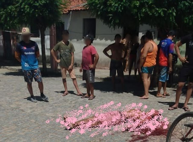 Jovem é assassinado a tiros de pistola e criança baleada em Brejo do Cruz