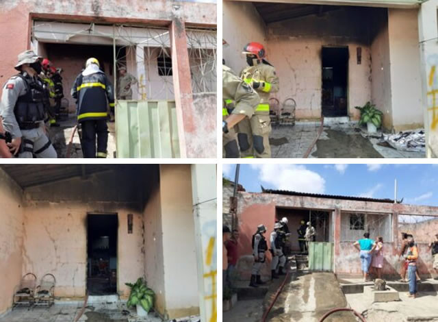 Jovem morre carbonizado durante incêndio em sua residência na cidade de Piancó