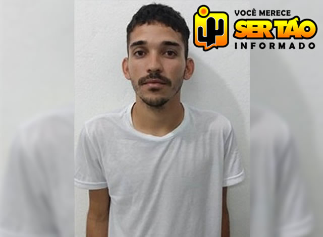 Jovem que reponde por crime de homicídio é preso por força de mandado de prisão em Sousa