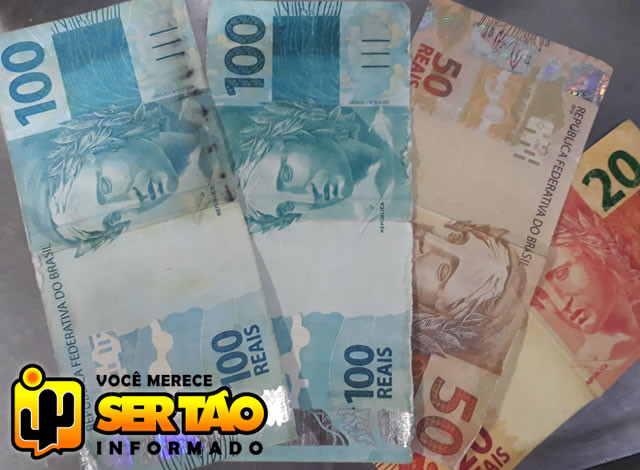 Estelionatários estão passando dinheiro falso em comércios da cidade de Sousa