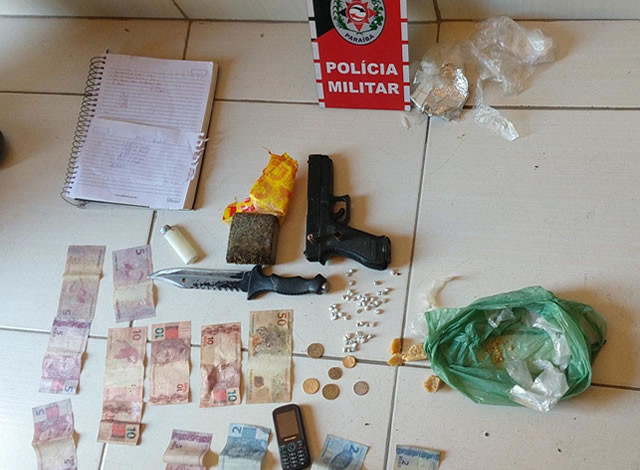Polícia Militar prende acusado de vários crimes e apreende drogas em Bonito de Santa Fé