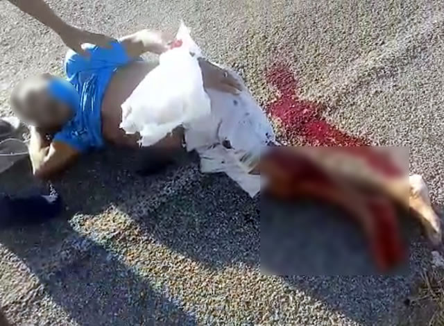 VÍDEO: Popular fica ferido em grave acidente de trânsito na PB-383, entre Sousa e Lastro