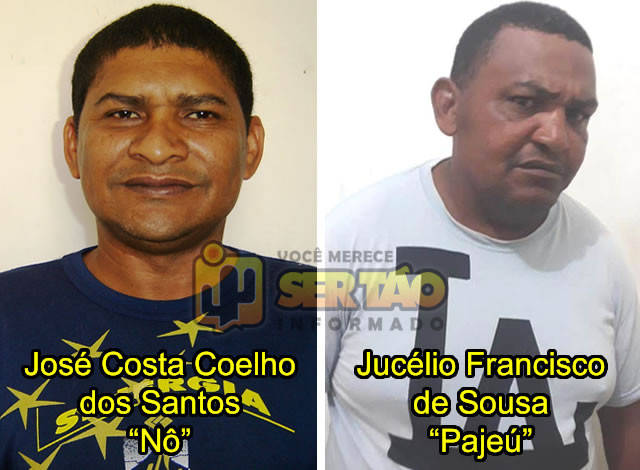 Polícia Militar prende dois homens por força de mandados de prisão na cidade de Sousa