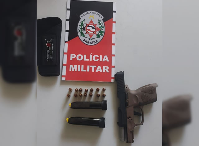 Homem é preso após tentar atropelar e efetuar tiros contra casal na zona rural de Sousa