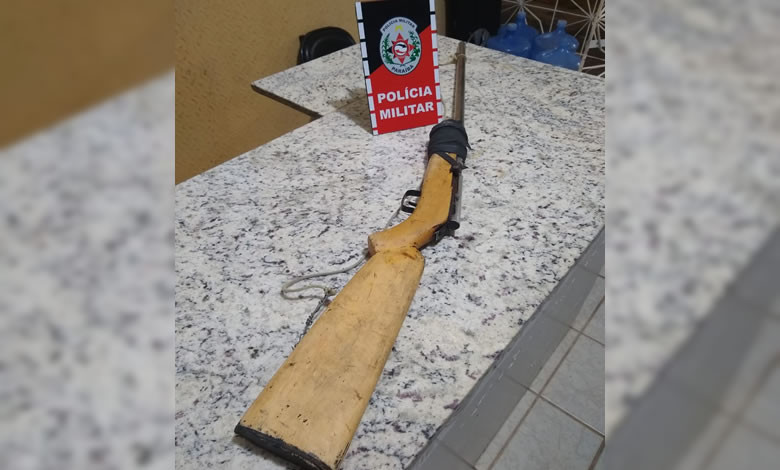 Arma de fogo é apreendida pela Polícia Militar na zona rural de Catolé do Rocha