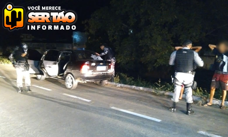 Polícia Militar apreende dois adolescentes e recupera veículo furtado na cidade de Sousa