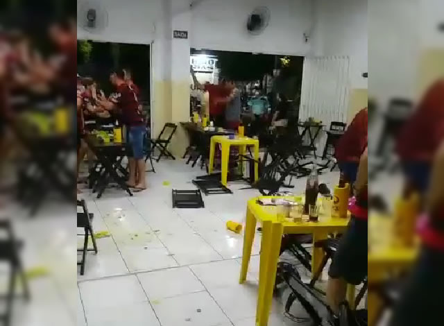 VÍDEOS: Confusão é registrada em churrascaria após homem aliciar mulher e adolescente em Sousa