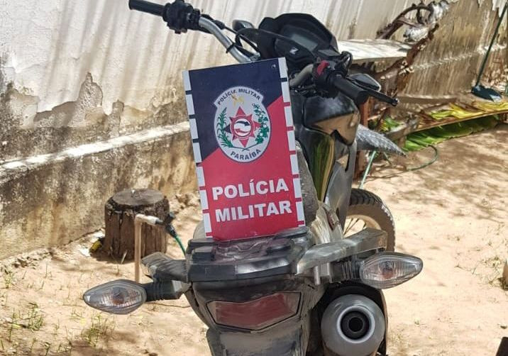 Moto furtada é localizada pela Polícia Militar de Pombal