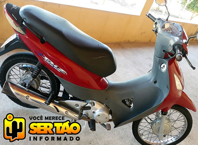 Moto tomada por assalto é recuperada pela Polícia Militar em Nazarezinho