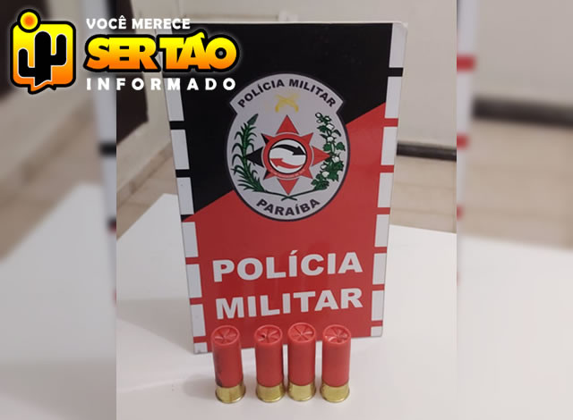 Homem é conduzido à delegacia após ser flagrado com munições em Sousa