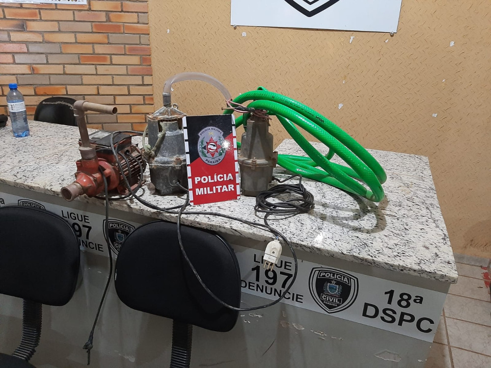 Polícia Militar prende homem em Catolé do Rocha suspeito de furtar bombas d'água