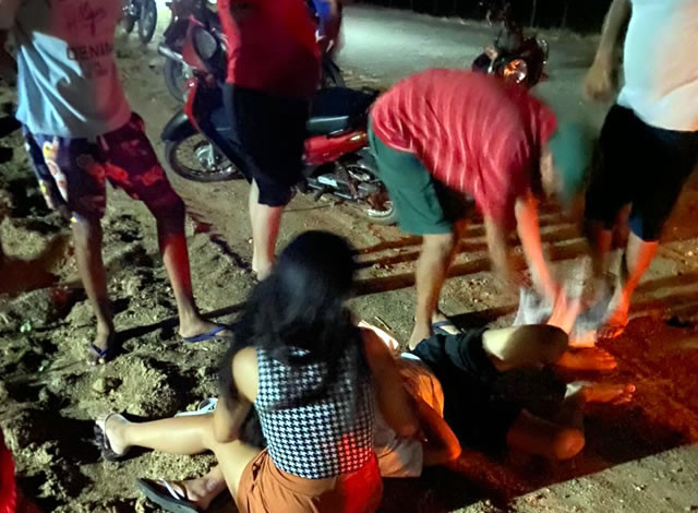 Jovem fica ferido após colidir com animal no município de São Francisco