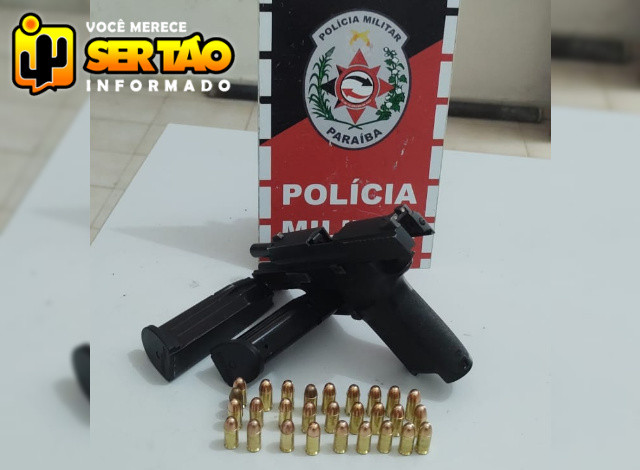 Homem é levado à delegacia após ser flagrado com arma durante abordagem no município de Lastro