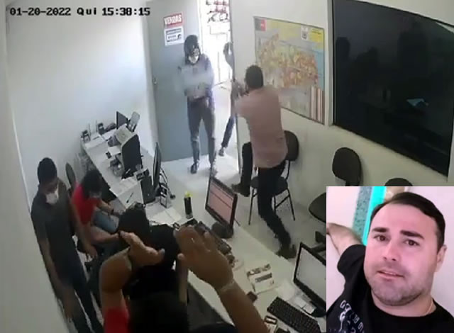 VÍDEO: Homem é alvejado com tiros após reagir assalto em loja de ferragens na cidade de Patos