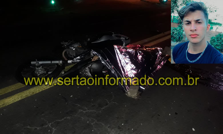 VÍDEO: Jovem morre após colidir em animal na BR-230 no município de Sousa