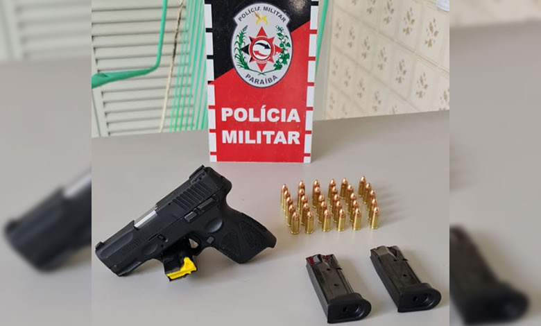 Idoso é conduzido à delegacia após ser flagrado com arma de fogo na cidade de Pombal