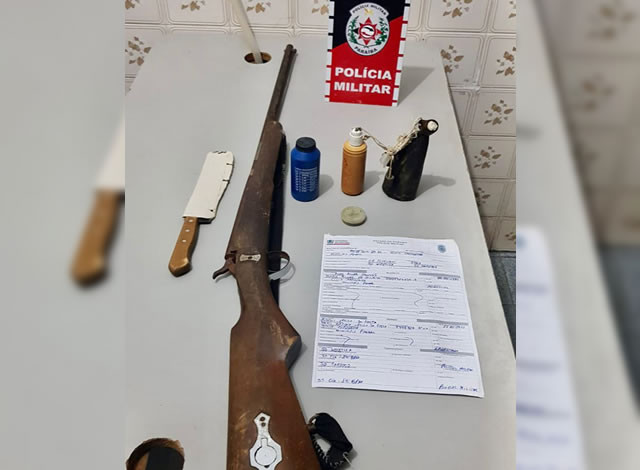 Polícia Militar prende homem armado e frustra crime de homicídio na zona rural de Pombal