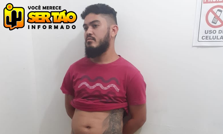 Homem é levado à delegacia após tentar extorquir própria mãe na cidade de Sousa