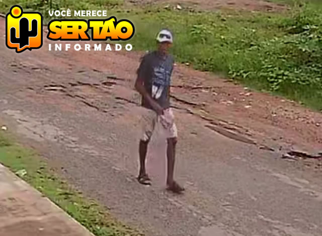 Homem arromba portão de garagem e pratica furto em residência na cidade de Sousa
