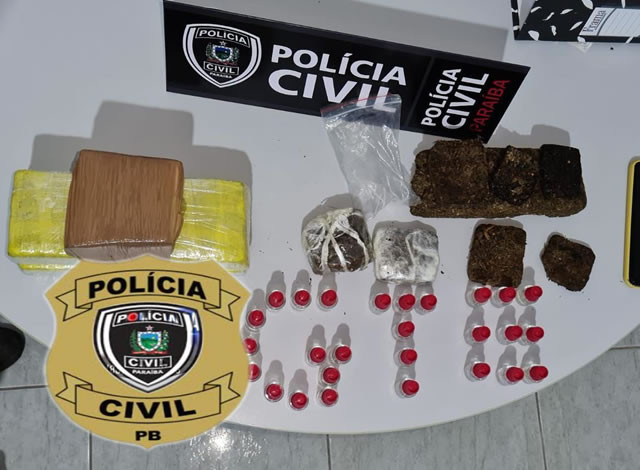 Polícia Civil prende quatro pessoas em flagrante pelo crime de tráfico de drogas em Itaporanga