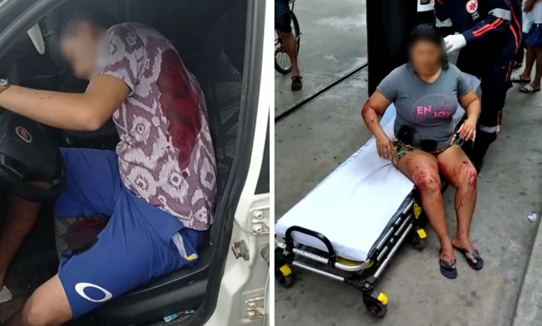 VÍDEOS: Casal é alvejado com tiros de arma de fogo durante perseguição na cidade de Sousa