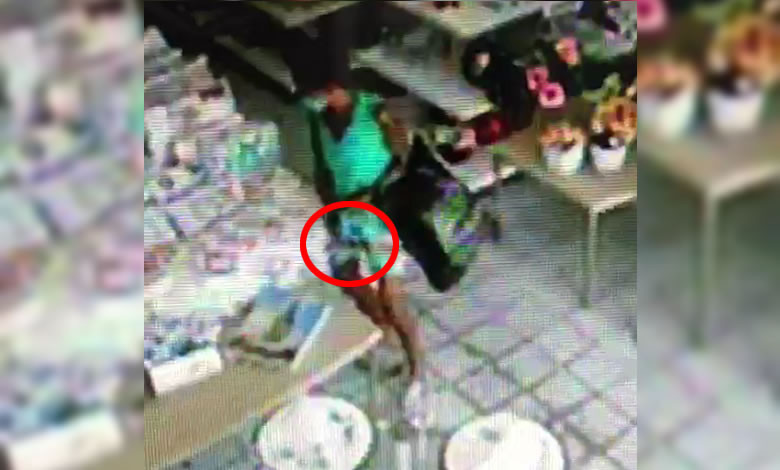 VÍDEO: Câmera de segurança flagra mulher praticando furto em estabelecimento comercial em Sousa