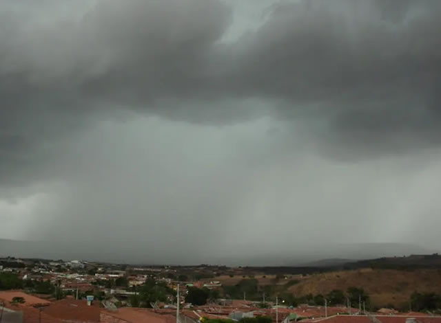 Inmet alerta para perigo potencial de chuvas intensas em 34 cidades do Alto Sertão da Paraíba; veja lista