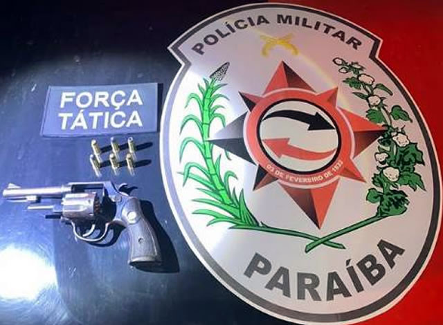 Polícia Militar prende homem e apreende revólver durante abordagem em Itaporanga
