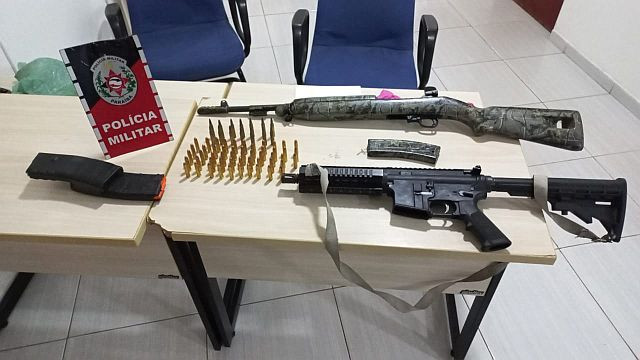 Polícia Militar apreende dois fuzis e várias munições em Princesa Isabel-PB