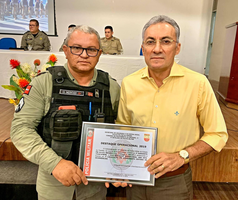 Polícia Militar promove o Sargento G. Mendes no 14° BPM, com sede na cidade de Sousa