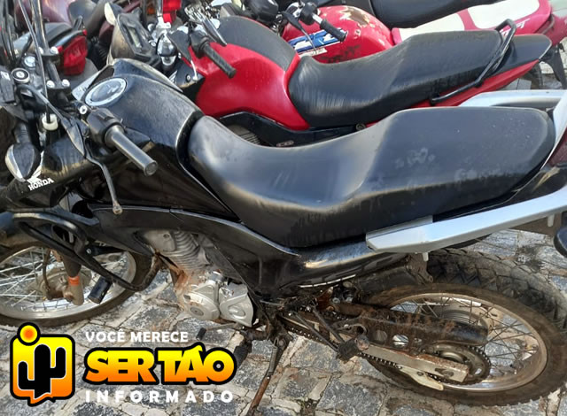 Moto tomada por assalto no Distrito de São Gonçalo é recuperada pela Polícia Militar em Sousa
